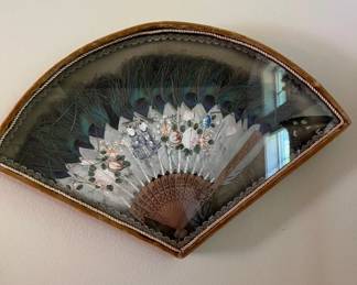 Framed Antique Fan