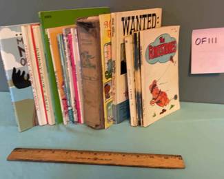 Childrens Books, Some Featuring Comics Characters