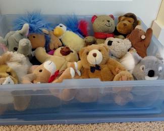 Bin Of Stuffed Animals