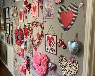 Love is in the air, and on the wall!!! Never too early to find that item that says, "I love you!"