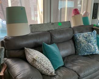 Leather couch could be a great addition to your home!