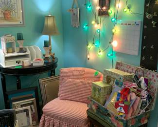 Cozy chair with pillows for that one spot you still need to decorate!