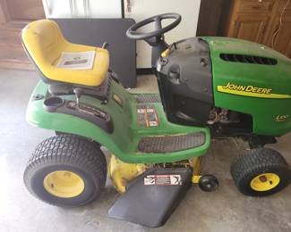John Deere riding lawnmower
