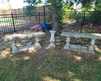 Concrete benches
