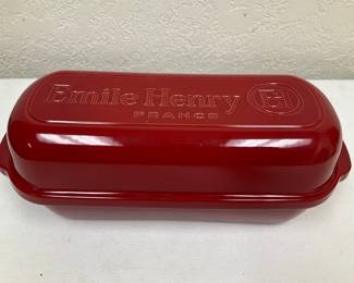 Emile Henry Red Ceramic Bread Oven