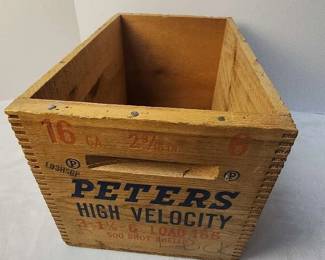Vintage Wooden Ammunition Crate