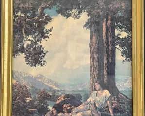 Maxfield Parrish Hilltop Print MidCentury Modern Print