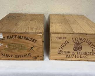 Vintage Wooden Wine Crates