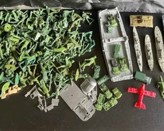 Vintage Plastic Army Men and More