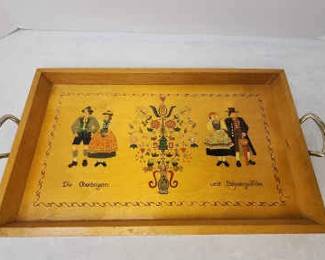 Handpainted Wooden Tray