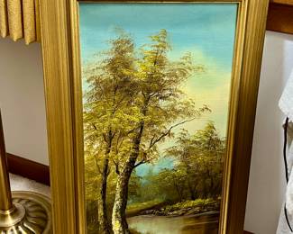 Pair of Richard Schiller oil landscapes 