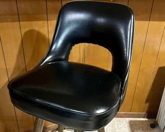 2 Mid Century bar stools - front view
