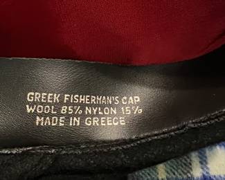Vtg. Greek Fisherman's cap  - made in Greece