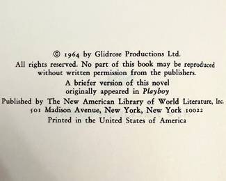 Ian Fleming -  You Only Live Twice-  1964  