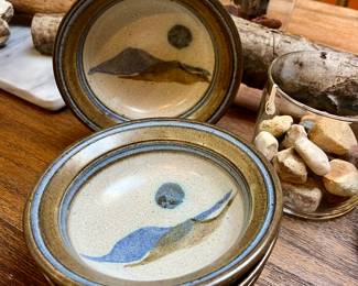 John Dunlap Studio Pottery dish set 13pc