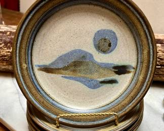 John Dunlap Studio Pottery dish set 13pc