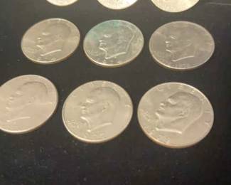 9 One Dollar Coins