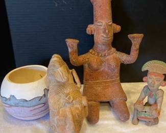 Aztec Style Sculptures