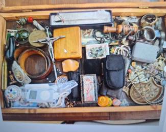 Lots of little miscellaneous collectibles/jewelry/etc.