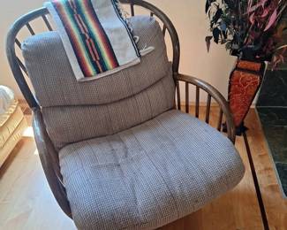 Vintage rattan rocking? chair.