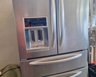 Garage KITCHEN AID fridge, all plugged in and working fine!