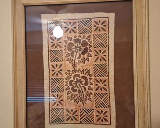 vintage Hawaiian tapa/kapa? painted cloth