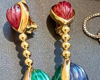 Vintage Christian Dior clip on earrings