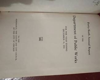 Annual reports Chicago public works 1902-1952