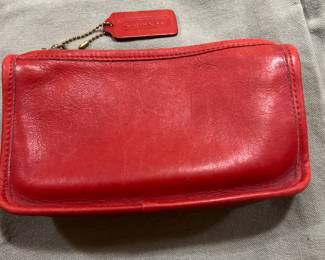 Cute red coach clutch