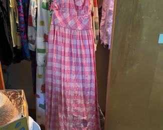 Vintage Cotton Maxi Dress Petite size