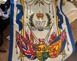 1977 Queens Coronation commemorative hand towel