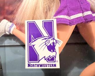 Northwestern Wildcats cheer leader Barbie