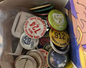 Buttons, Advertising. political and more