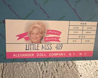 Little miss #489 Madame Alexander doll