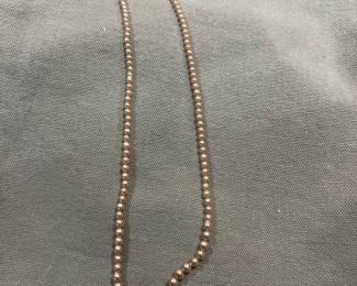 Faux pearl necklace