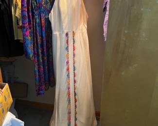 Vintage Lanz Wool Maxi dress ADORABLE petite size