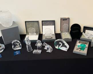 Fancy glass things in stylish boxes.