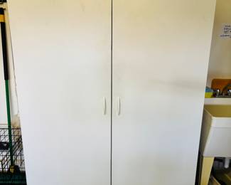 Garage cabinets.  Cleaning supplies not included.