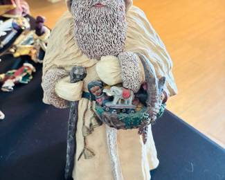 Interesting Easter basket he is carrying.