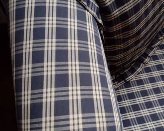 Blue Plaid Sofa $200