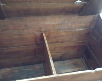 Inside of Corn Crib