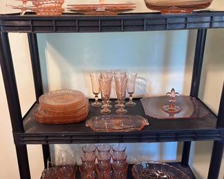 Pink Depression glass