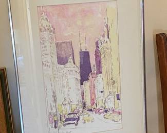 Chicago Skyline Watercolor