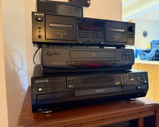 Kenwood and Sony stereo decks