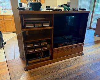 Media Cabinet and TV