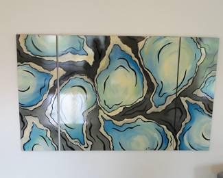 Abstract 3 Panel Art by J. Plank Boston Artist