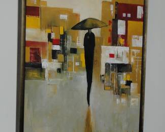 Cityscene abstract art by Brooklyn artist