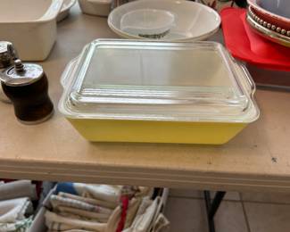 Large refrigerator dish.