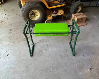 Garden bench.