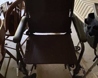 2 wheel chairs.